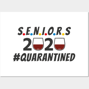 Seniors Class of 2020 Quarantined Wine Design Posters and Art